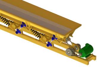 Vibrační dopravník s přirozenou frekvencí